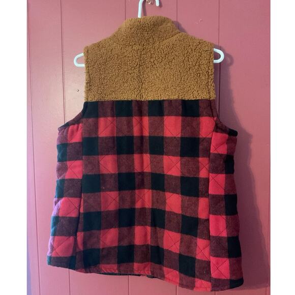 NWT Maurice’s Buffalo Plaid Vest Size XL - Picture 3 of 10